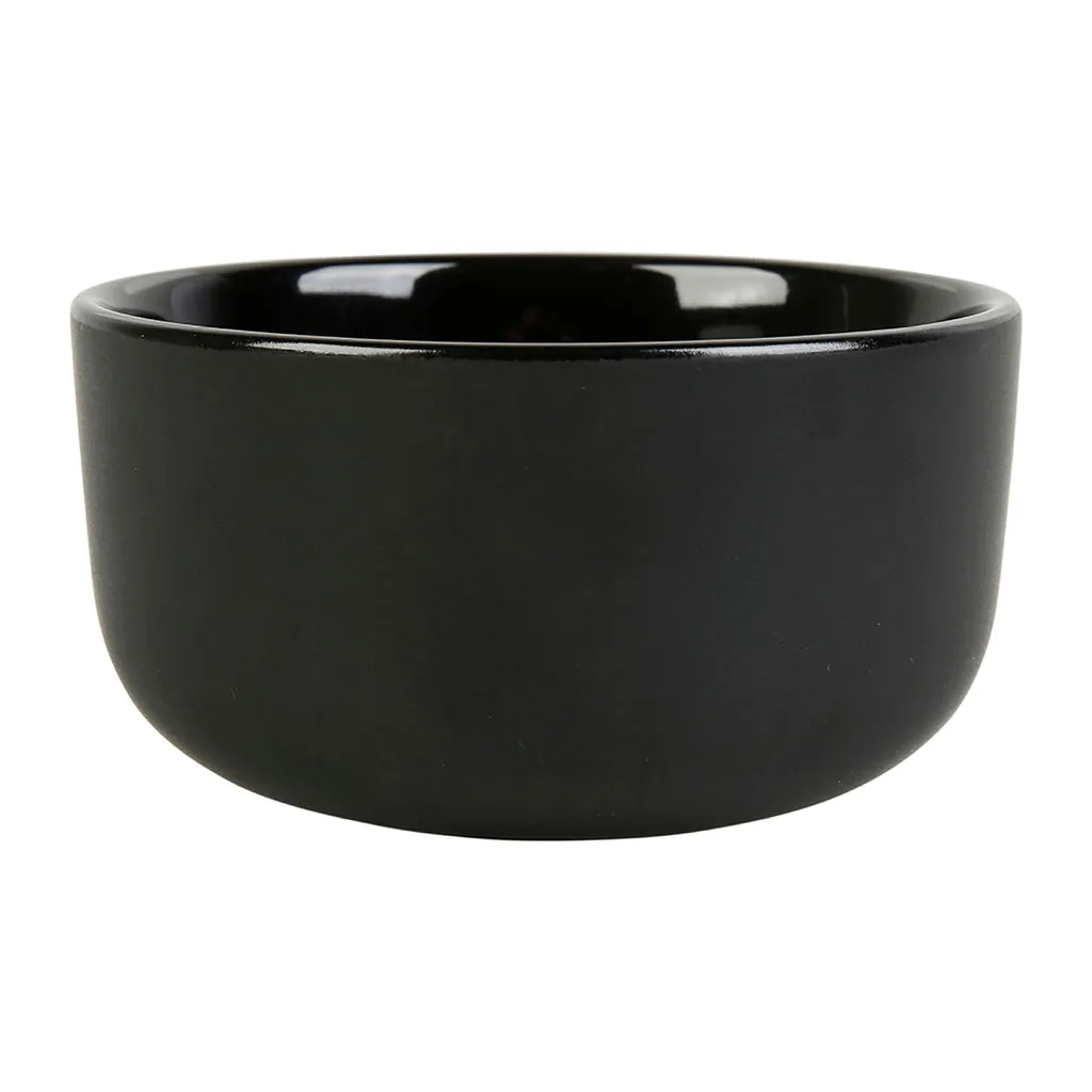 Bol porcelaine CYRILLIQUE noir 40cl - LETHU 