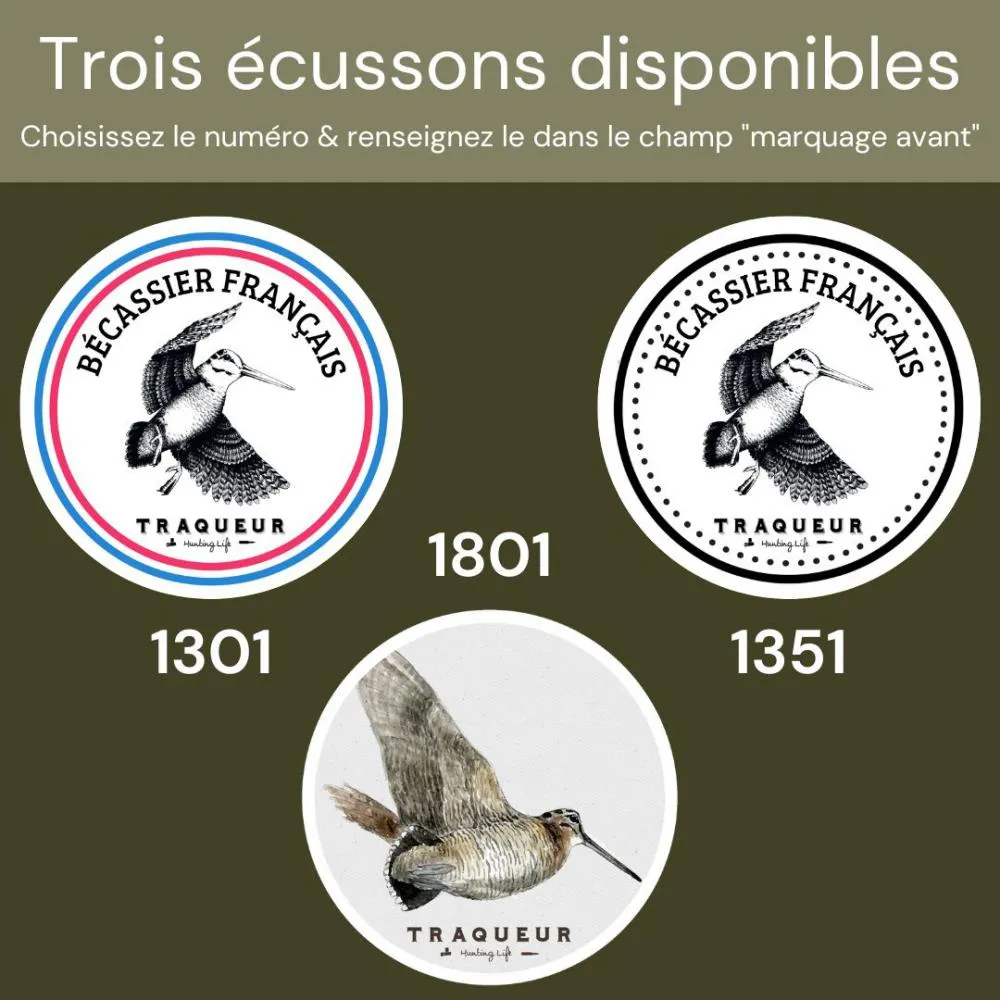 Polo Chasse Homme Ecusson – Bécassier